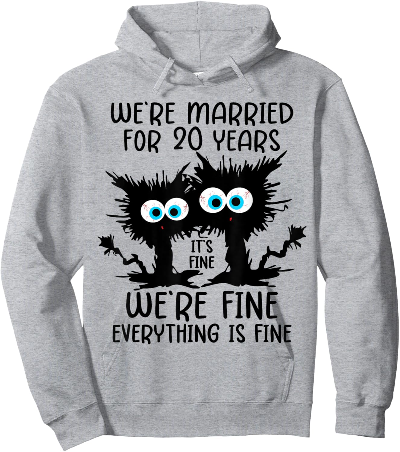China Wedding We're Married For 20 Years Hoodie - Hoodie | Ash
