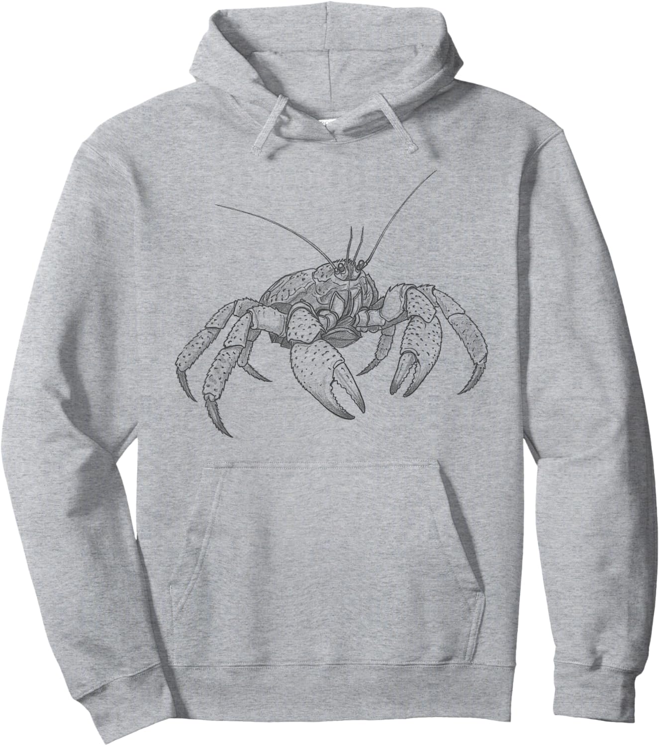 Vintage Coconut Crab Drawing Art Design Hoodie - Hoodie | Ash