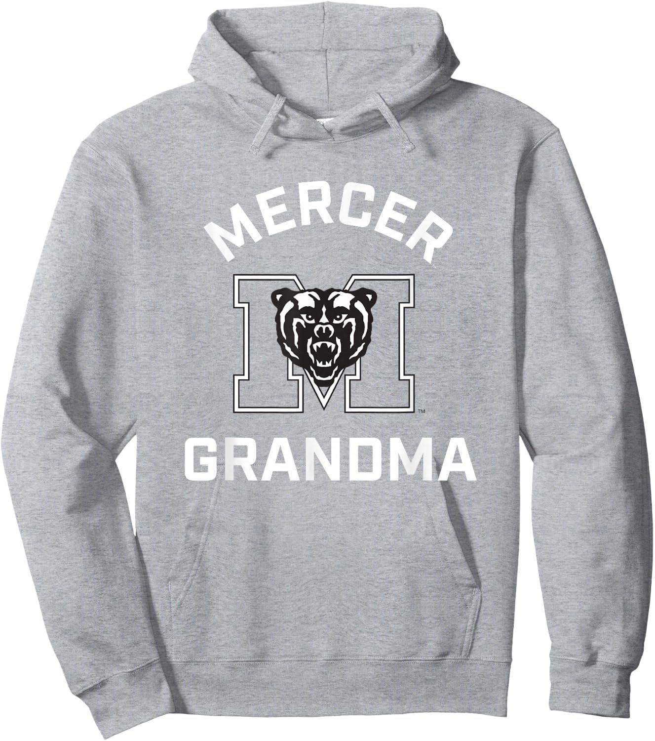 Mercer University Bears Arched Grandma Hoodie - Hoodie | Ash