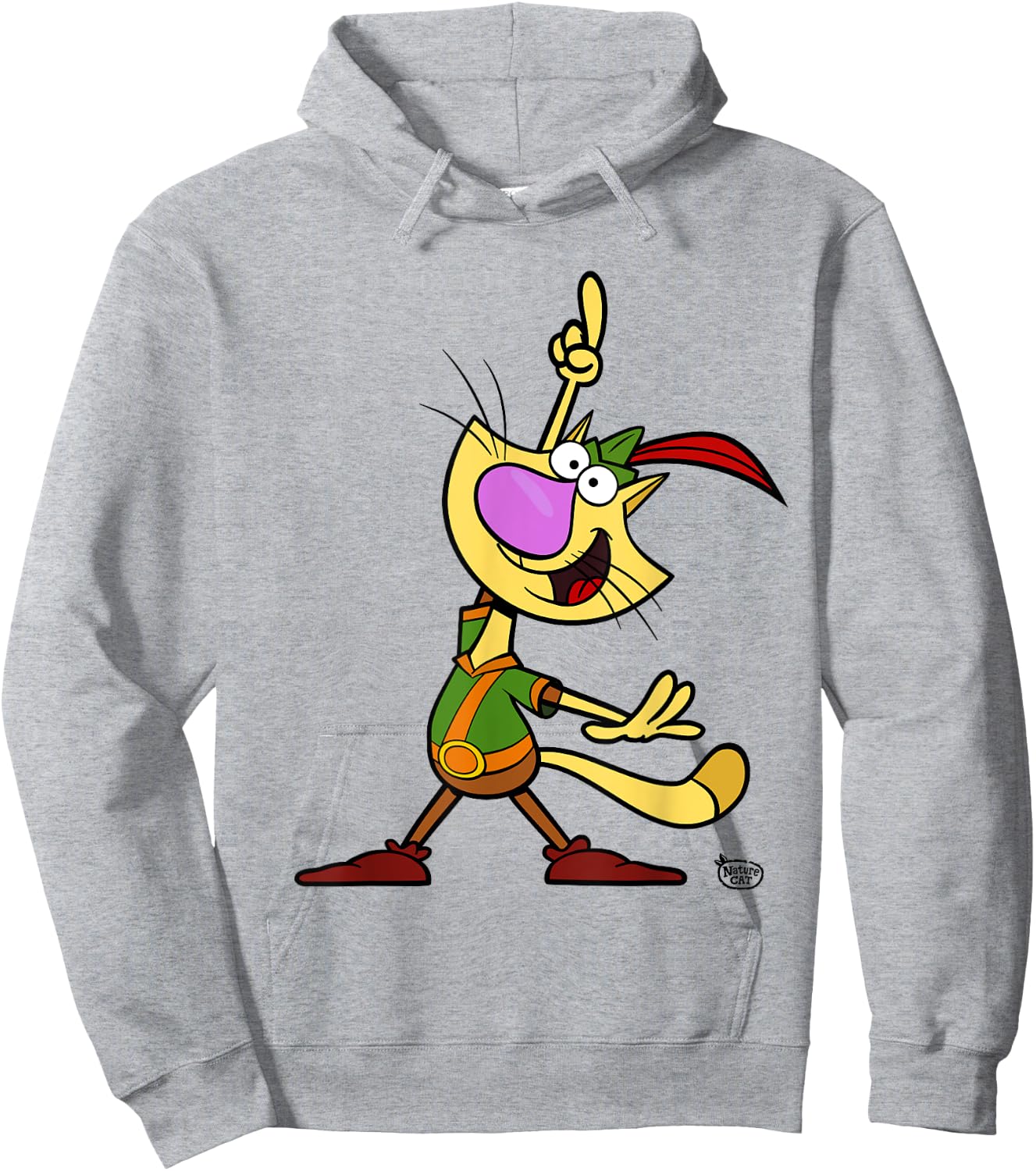 Nature Cat Character Women Girls Kids Hoodie - Hoodie | Ash