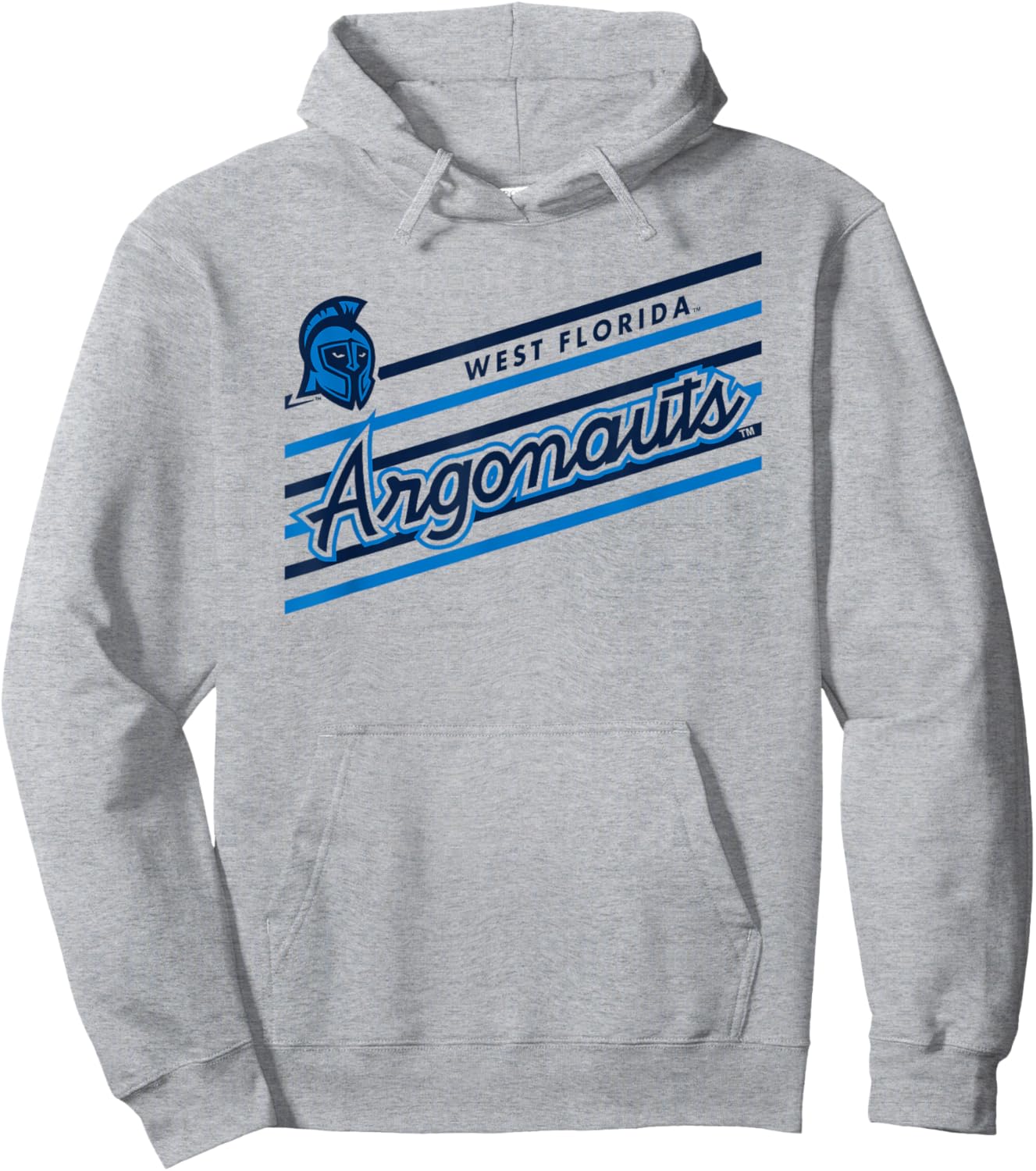 West Florida Argonauts Retro Performer White Hoodie - Hoodie | Ash