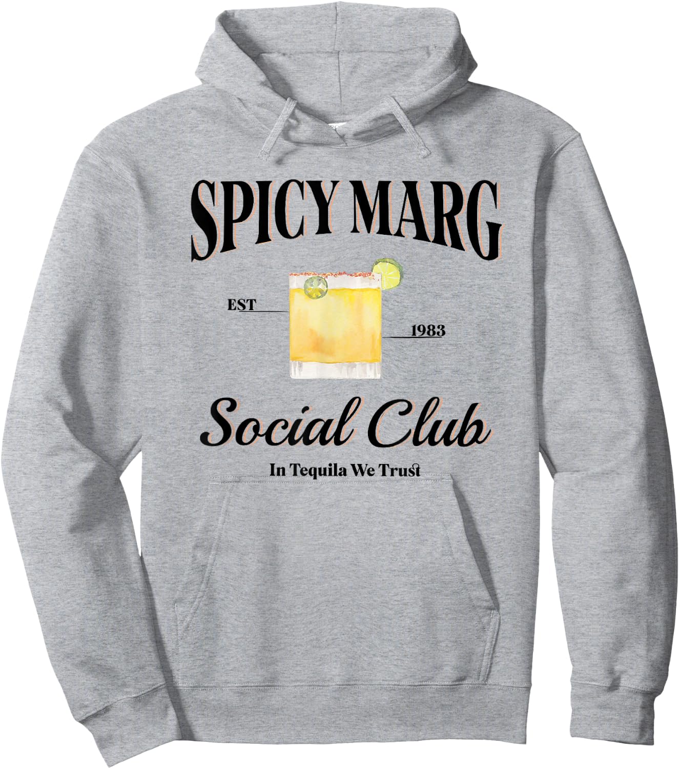 Spicy Marg Social Club Hoodie - Hoodie | Ash