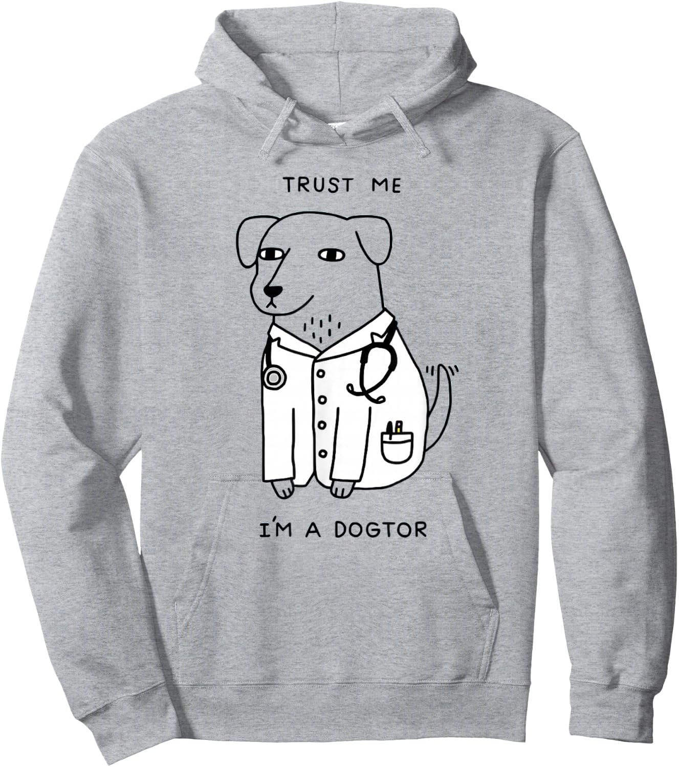 Trust Me I'm A Dogtor Hoodie - Hoodie | Ash