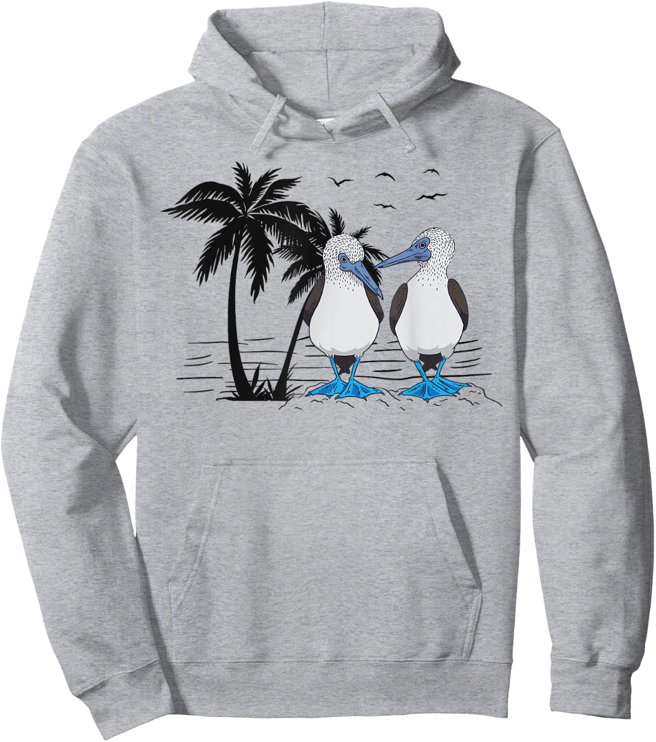 Seabirds Blue-footed Booby Bird Watching Hoodie - Hoodie | Ash