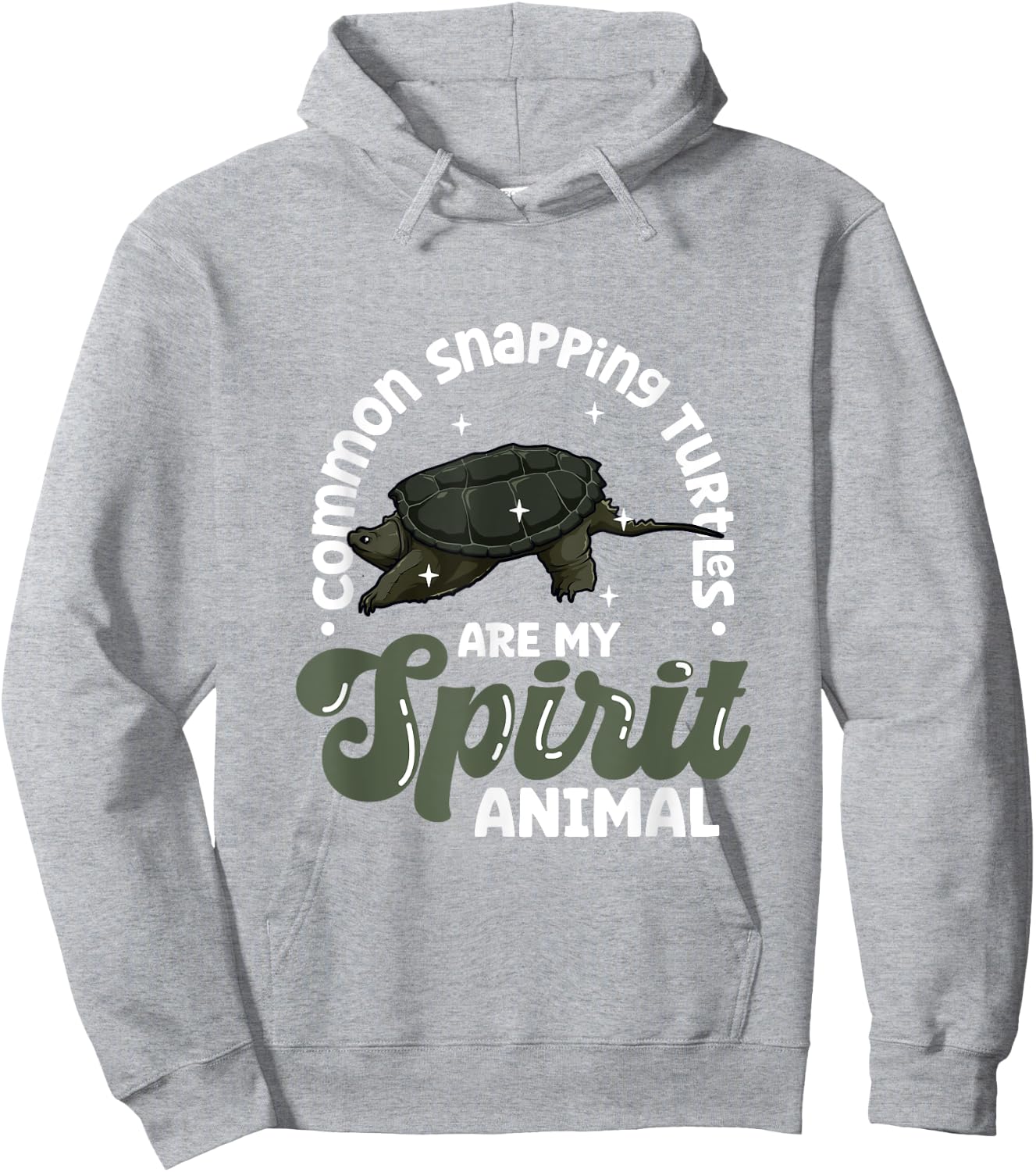 My spirit animal - Common Snapping Turtle Hoodie - Hoodie | Ash