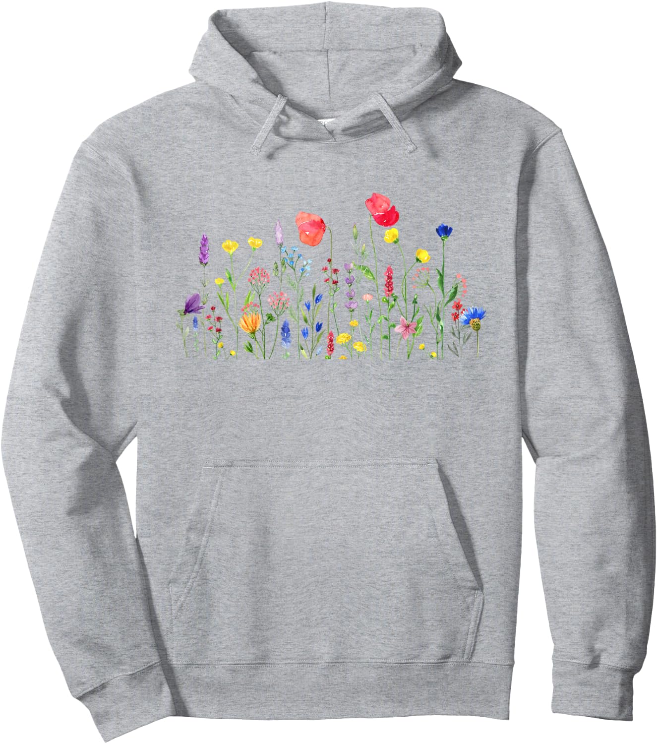 Spring Summer Wildflowers Men Women Kids Hoodie - Hoodie | Ash