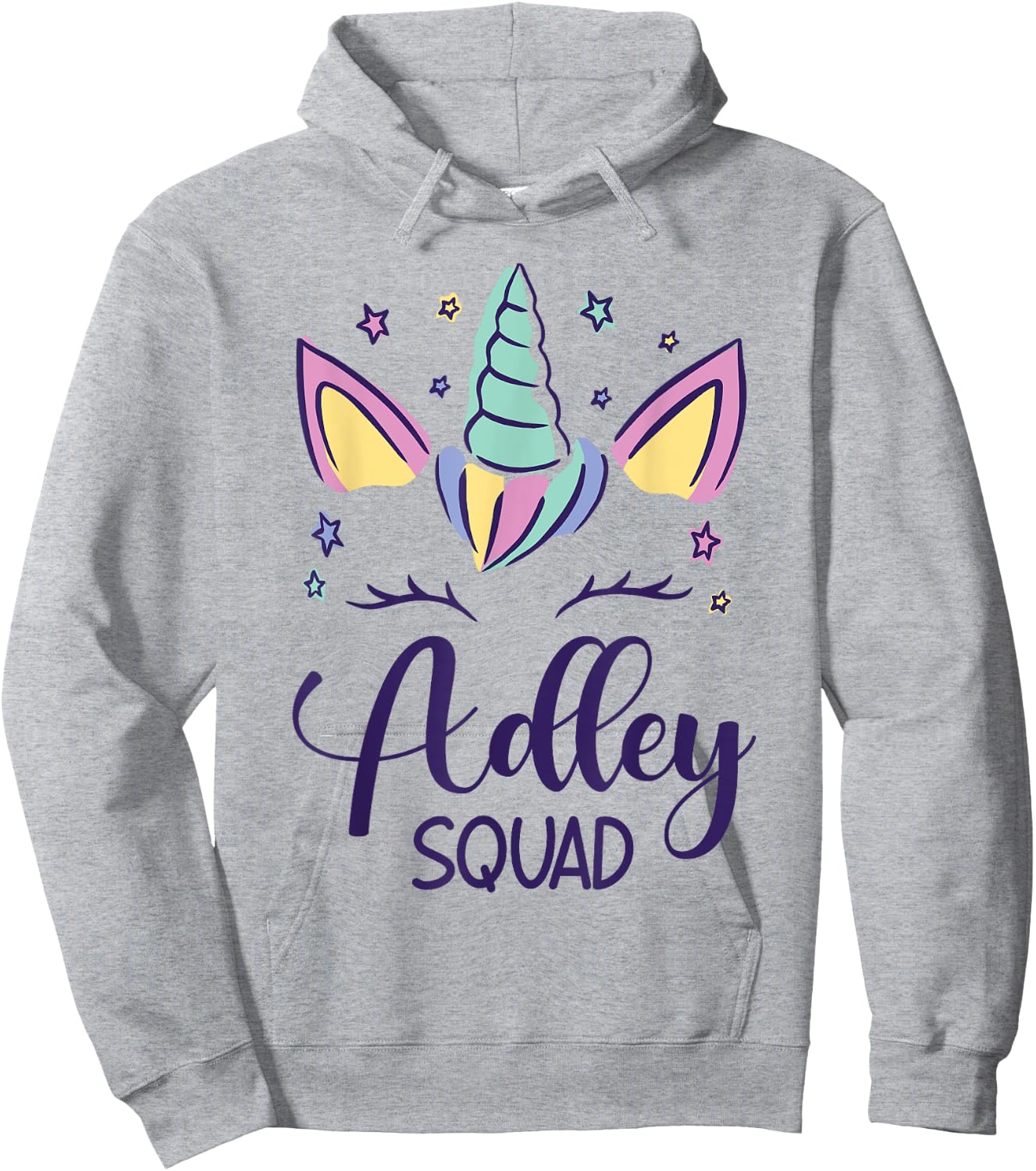 First Name Adley Personalized Adley Squad Hoodie - Hoodie | Ash