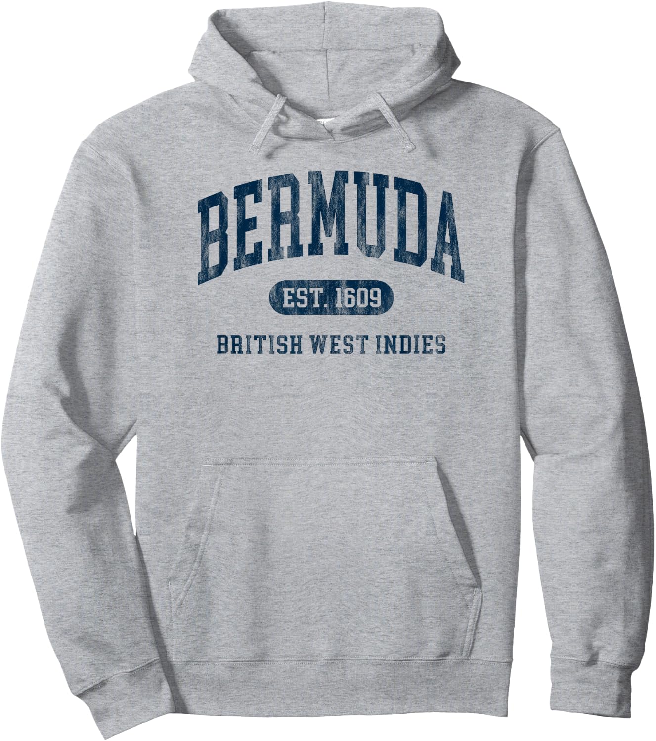 Vintage Bermuda Est 1609 Kids Retro Souvenir Hoodie - Hoodie | Ash