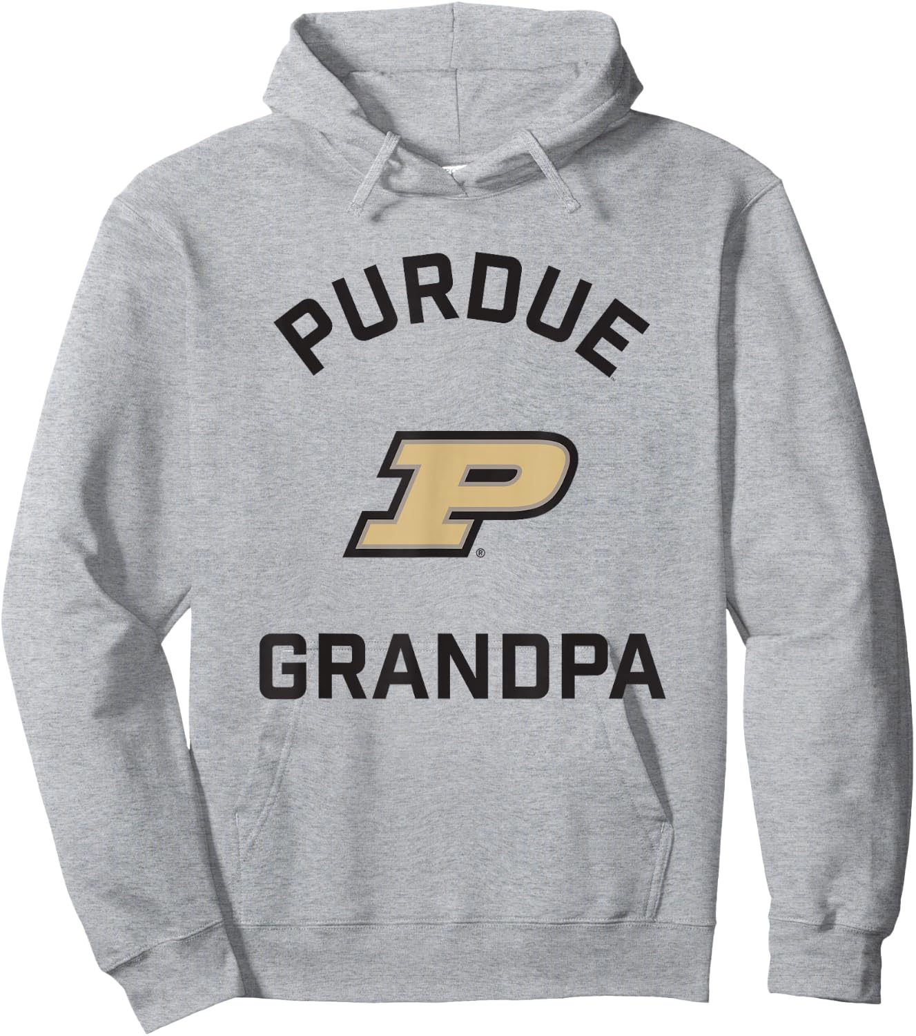 Purdue University Boilermakers Arched Grandpa Hoodie - Hoodie | Ash
