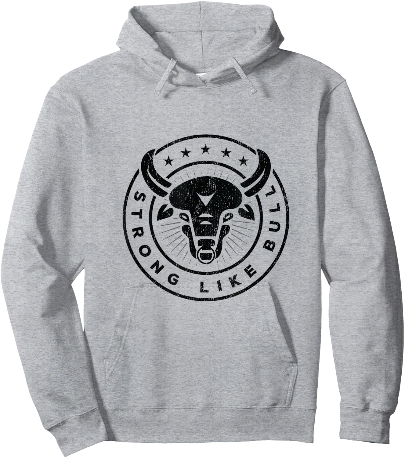 Strong Like A Bull Powerlifting Bodybuilding Hoodie - Hoodie | Ash