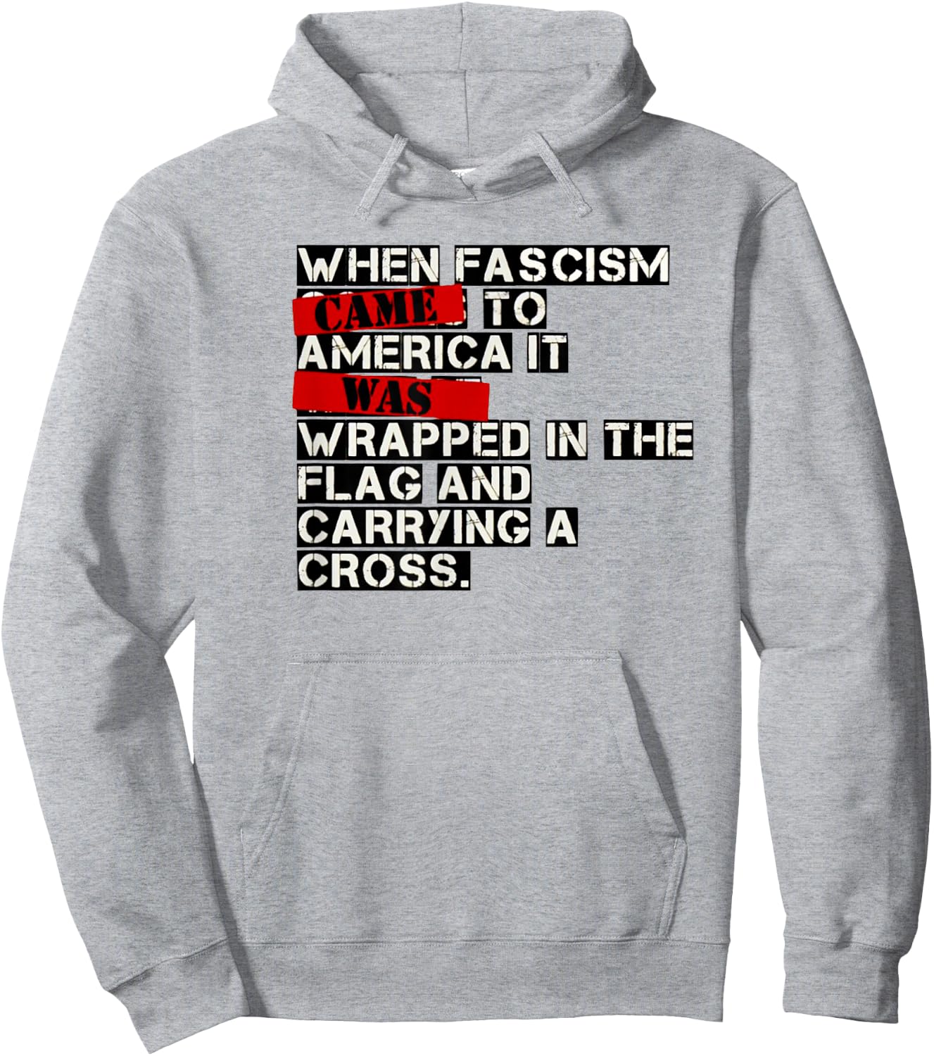 "When Fascism Came To America" Hoodie - Hoodie | Ash