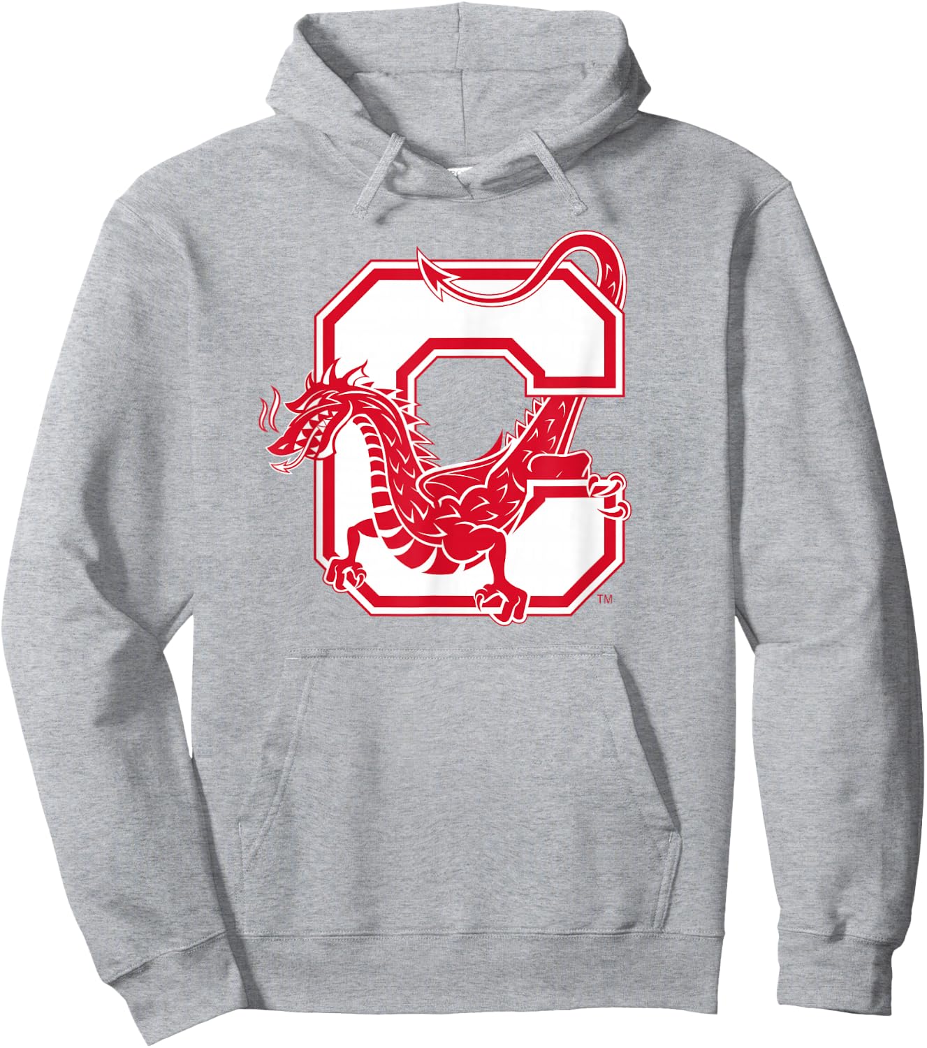 SUNY Cortland Red Dragons C Mark Hoodie - Hoodie | Ash
