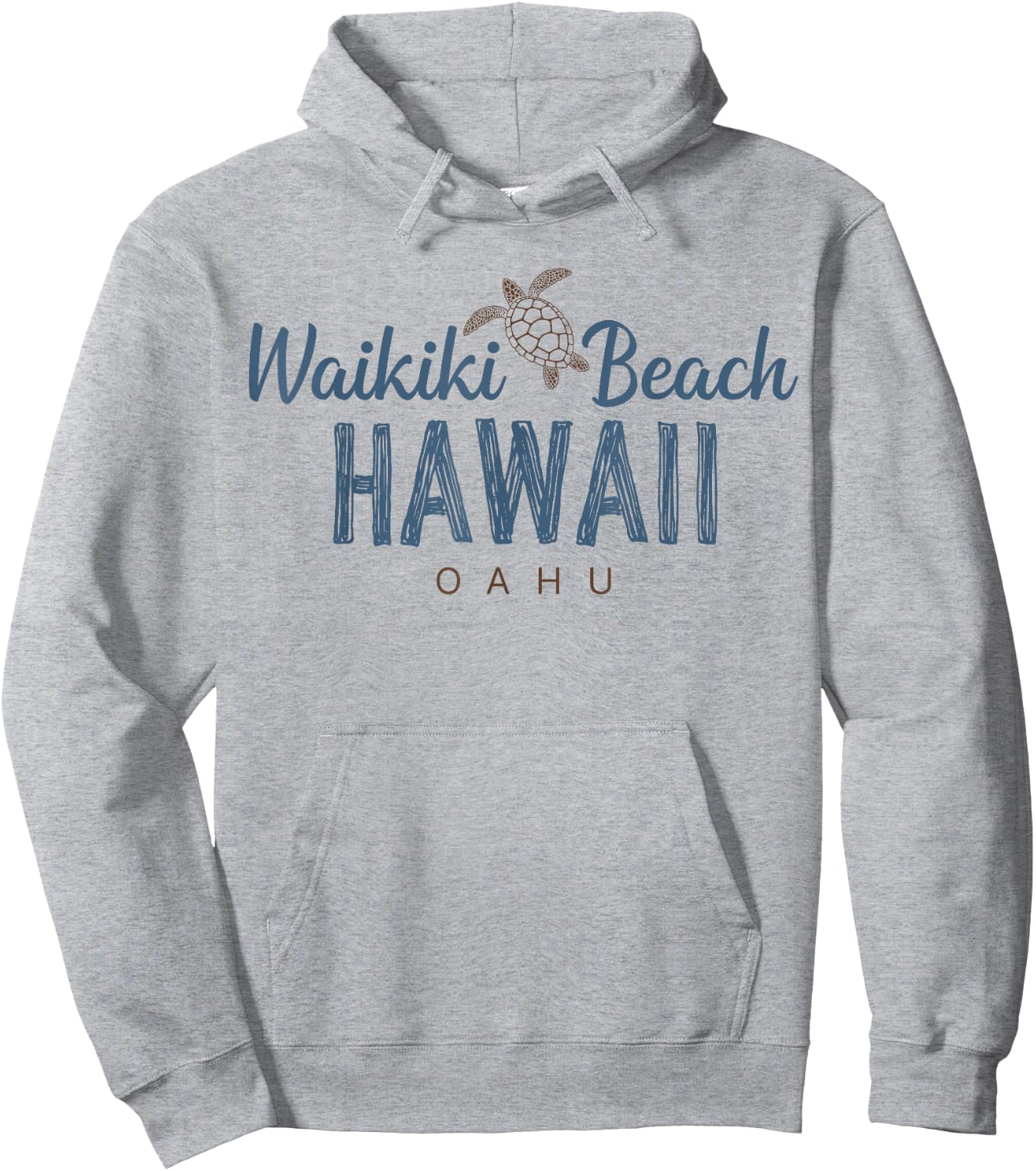 Waikiki Beach Oahu Hawaii Hoodie - Hoodie | Ash