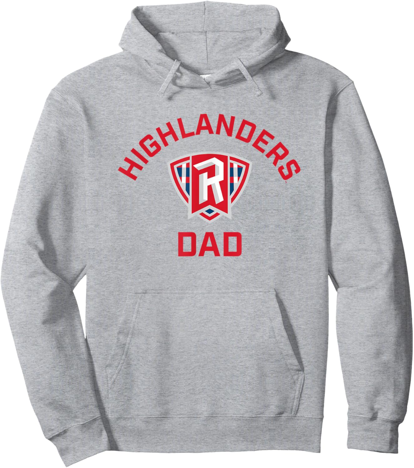 Radford University Highlanders Arched Dad Hoodie - Hoodie | Ash