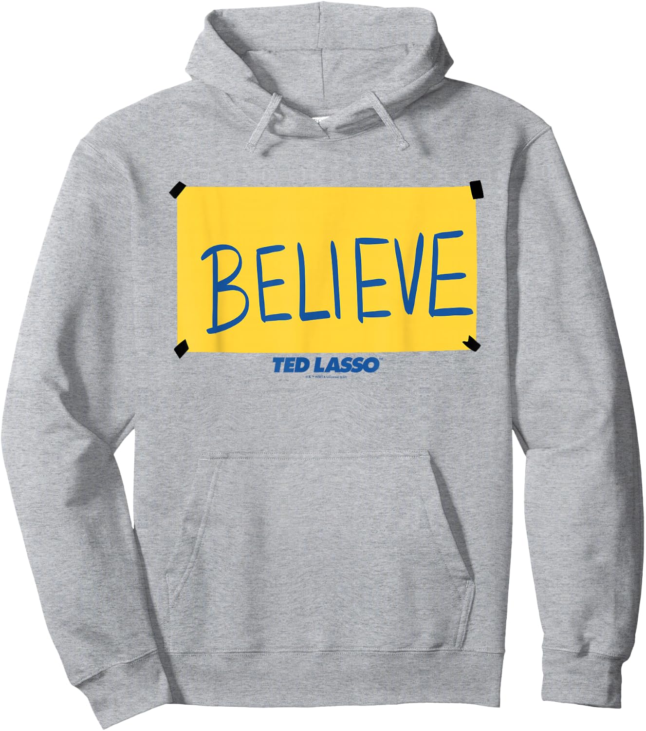 Ted Lasso Believe Sign Hoodie - Hoodie | Ash