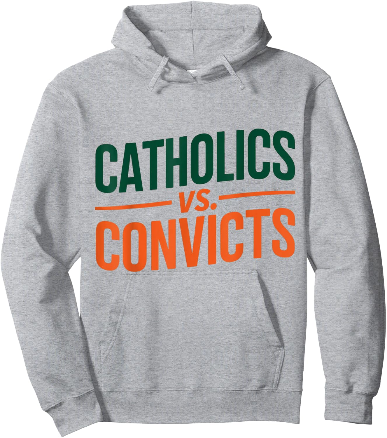 Classic Catholics vs Convicts 1988 Hoodie - Hoodie | Ash