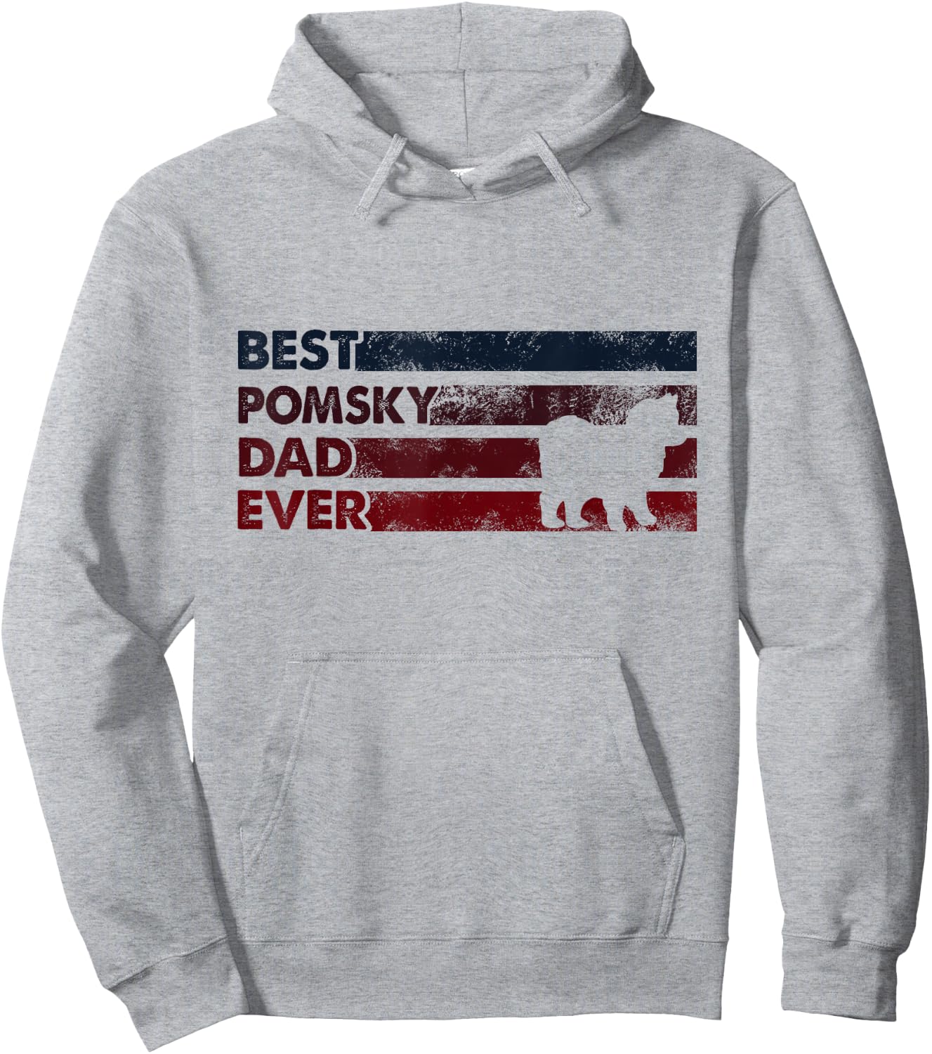 Best Dog Dad Ever - Father Pomsky Men Women Hoodie - Hoodie | Ash
