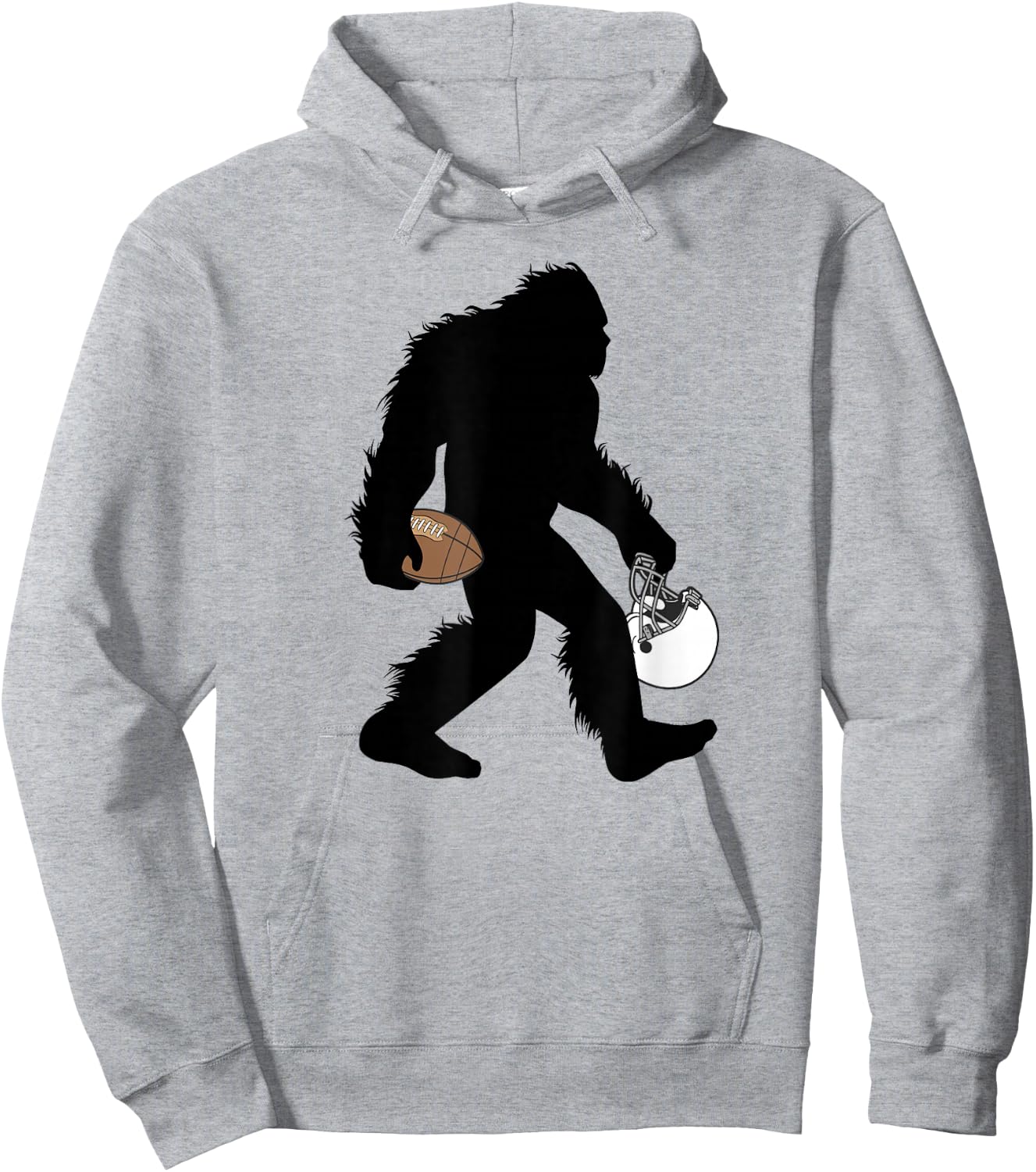 Bigfoot Football Player Cryptid American Sport Hoodie - Hoodie | Ash