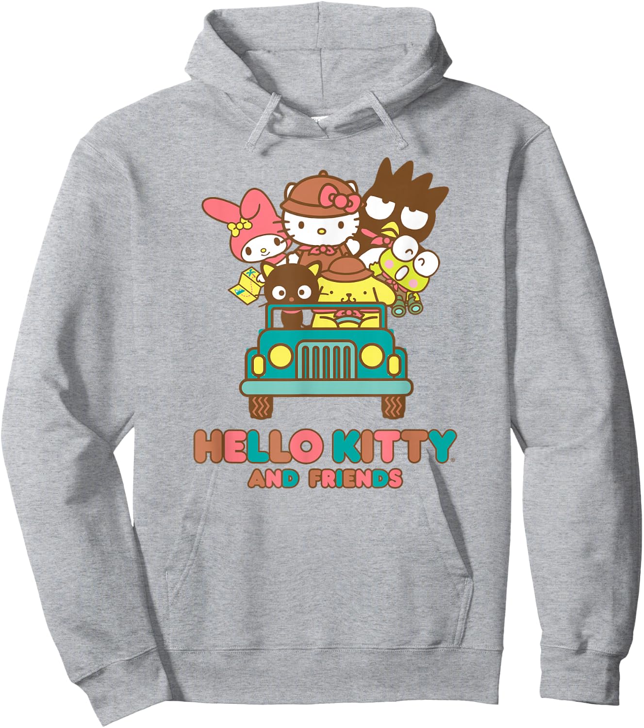 Hello Kitty and Friends Adventure Awaits Hoodie - Hoodie | Ash