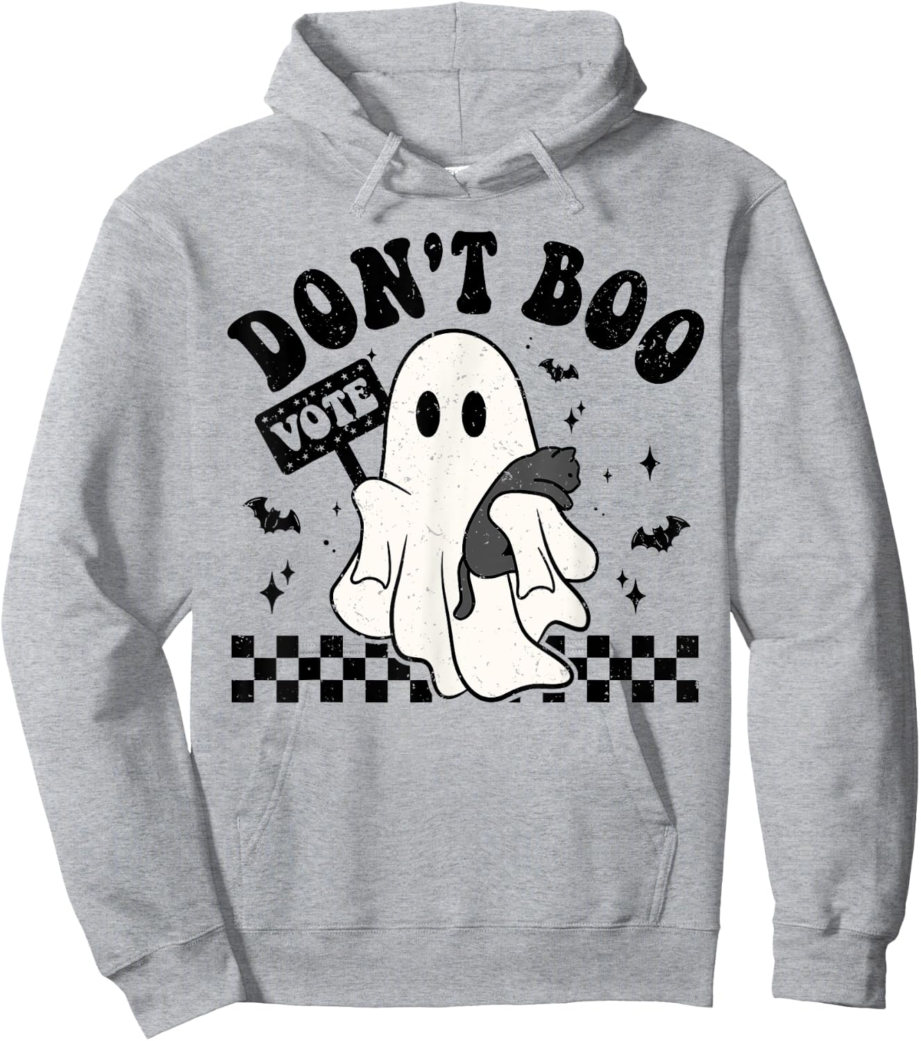 Don't Boo Vote Halloween Political Hoodie - Hoodie | Ash