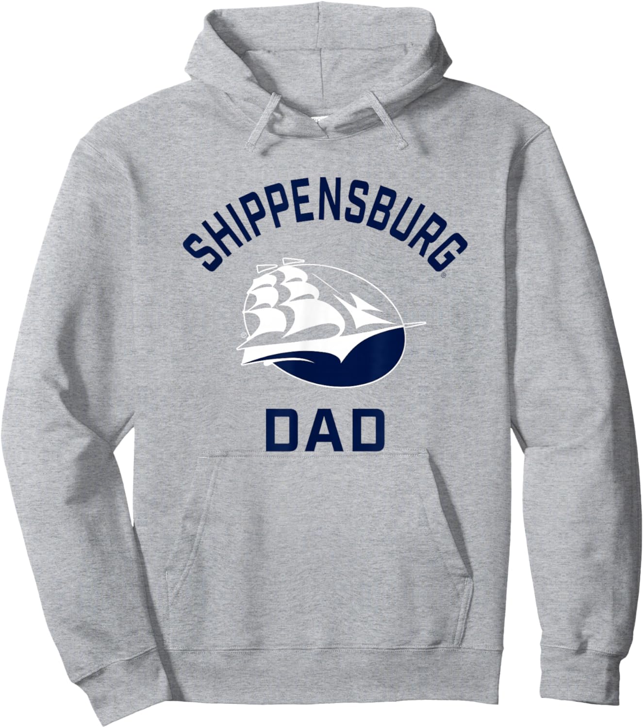 Shippensburg University Raiders Arched Dad Hoodie - Hoodie | Ash