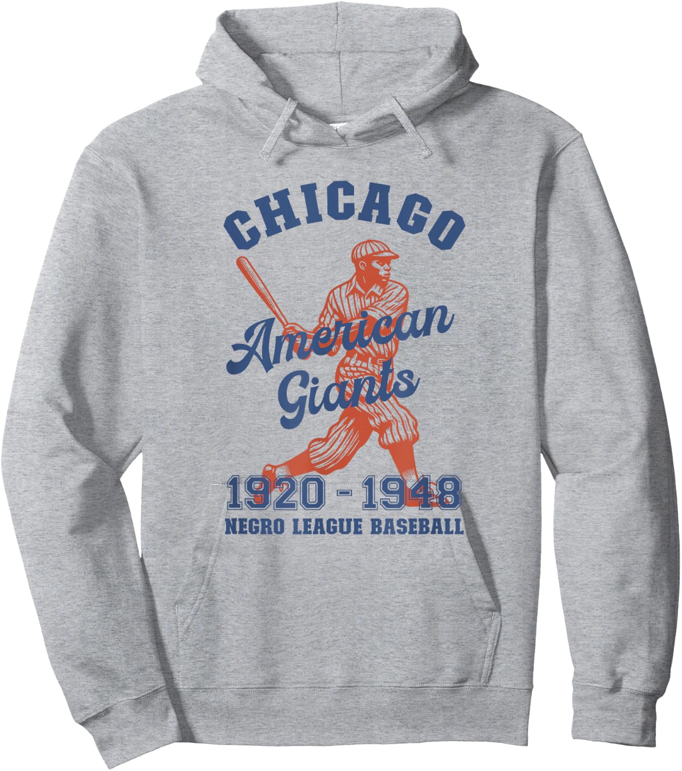Vintage Negro League Baseball Chicago Illinois Hoodie - Hoodie | Ash