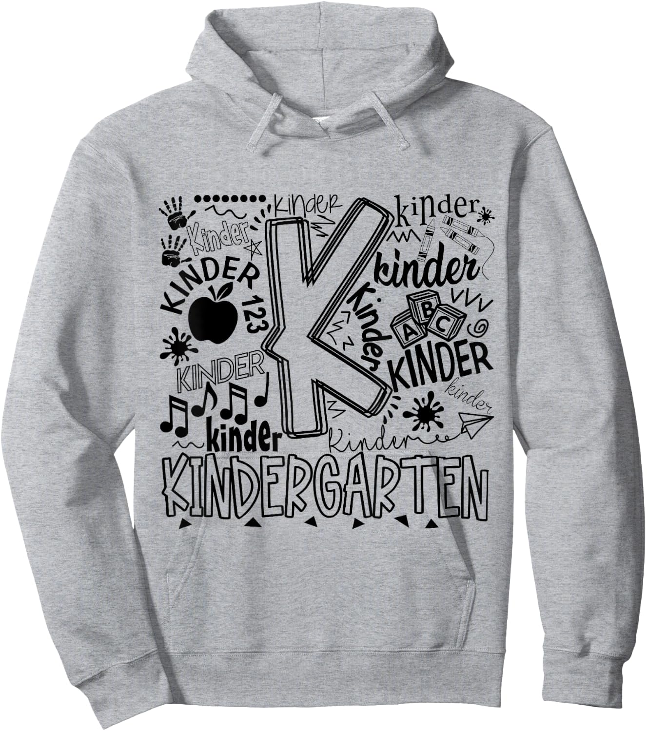 Nursery Typography Back To School Gift Hoodie - Hoodie | Ash