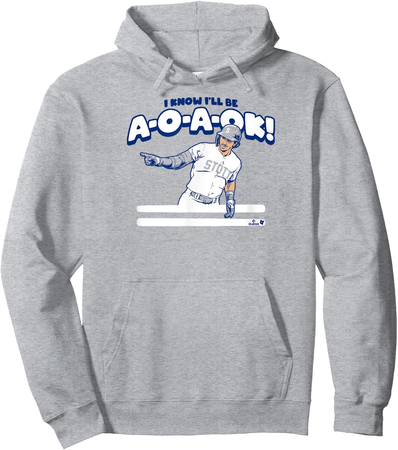 Bryson Stott - A-O-A-OK - Philadelphia Baseball Hoodie - Hoodie | Ash