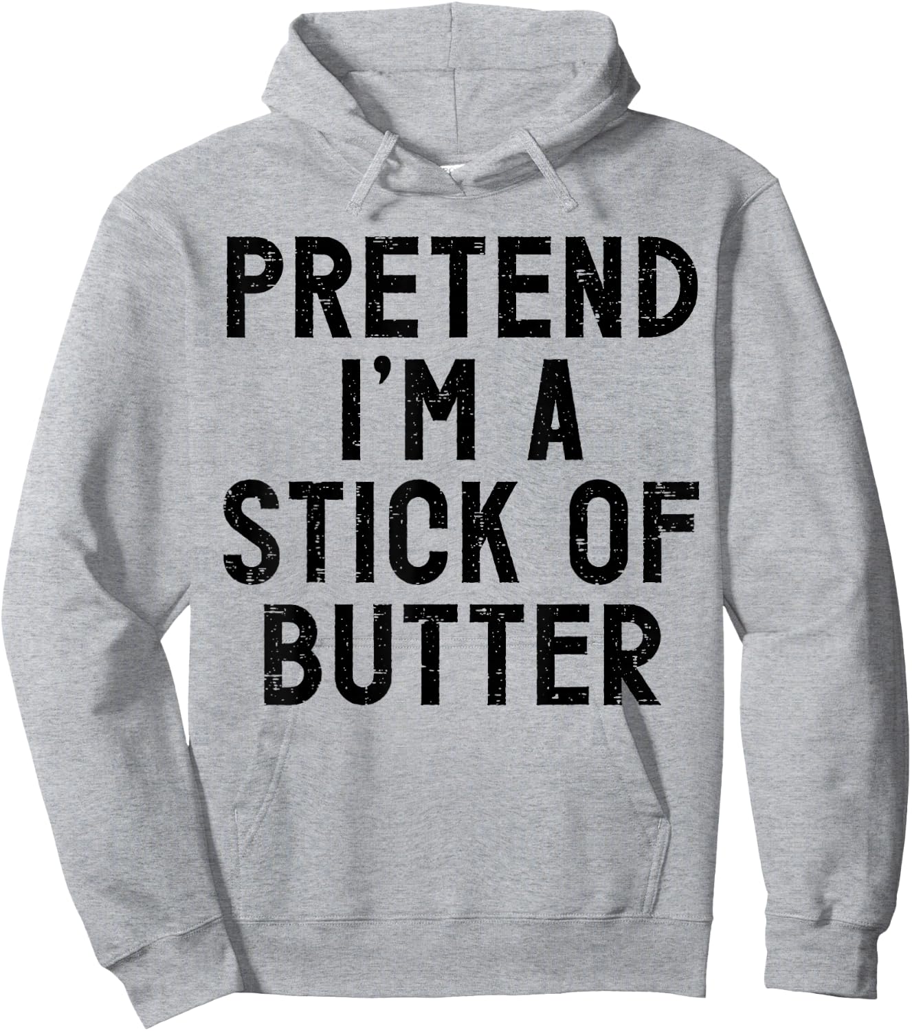 Pretend I'm A Stick of Butter Halloween Costume Hoodie - Hoodie | Ash