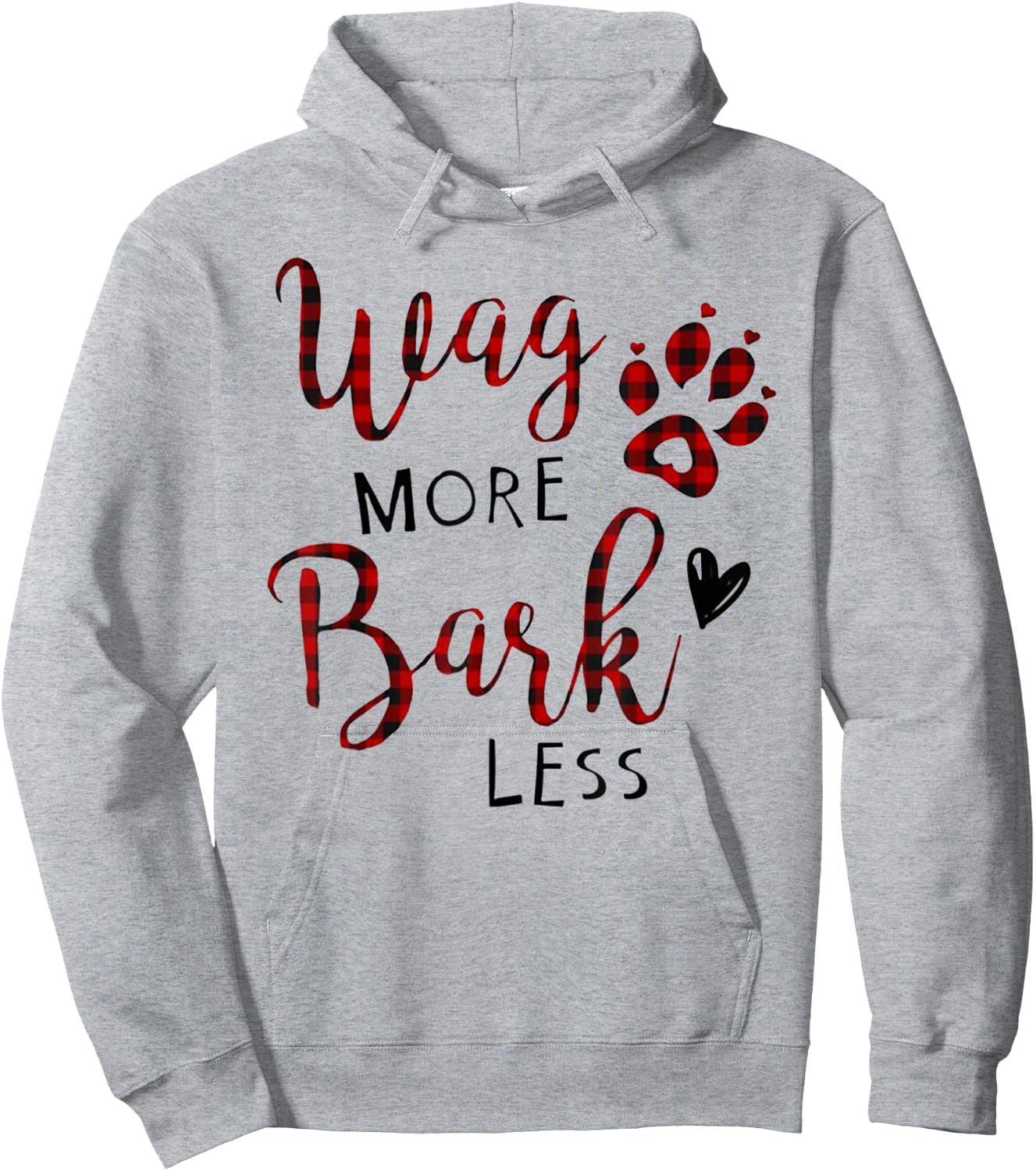 Funny Wag More Bark Less T Shirt Gift Men Hoodie - Hoodie | Ash