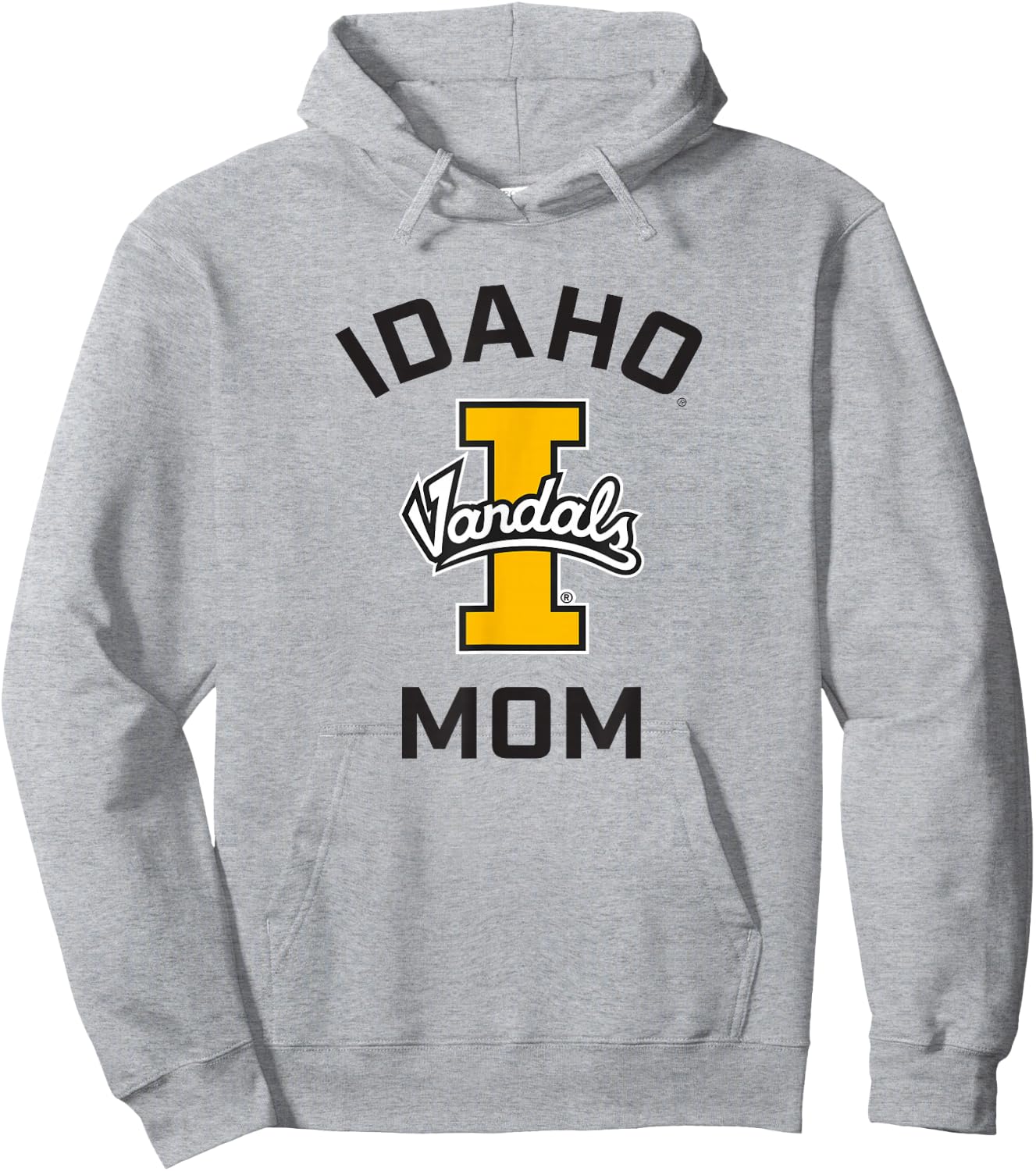 University of Idaho Vandals Arched Mom Hoodie - Hoodie | Ash