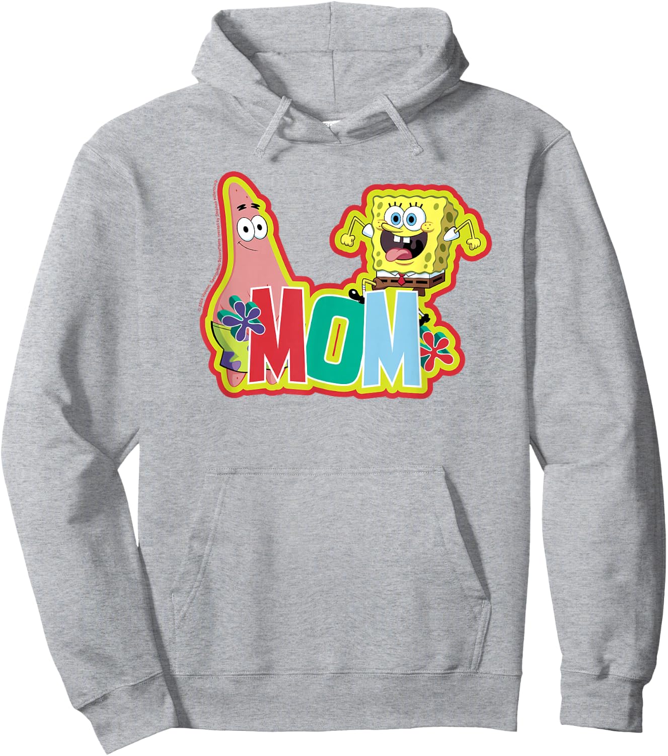 SpongeBob SquarePants Mother's Day Mom Hoodie - Hoodie | Ash