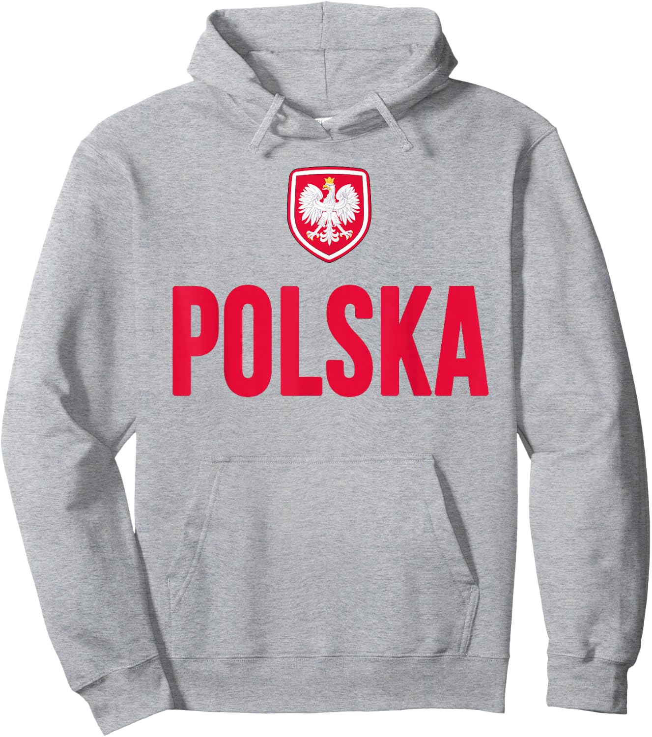 Poland Polska Polish Flag Souvenir Gift Love Hoodie - Hoodie | Ash
