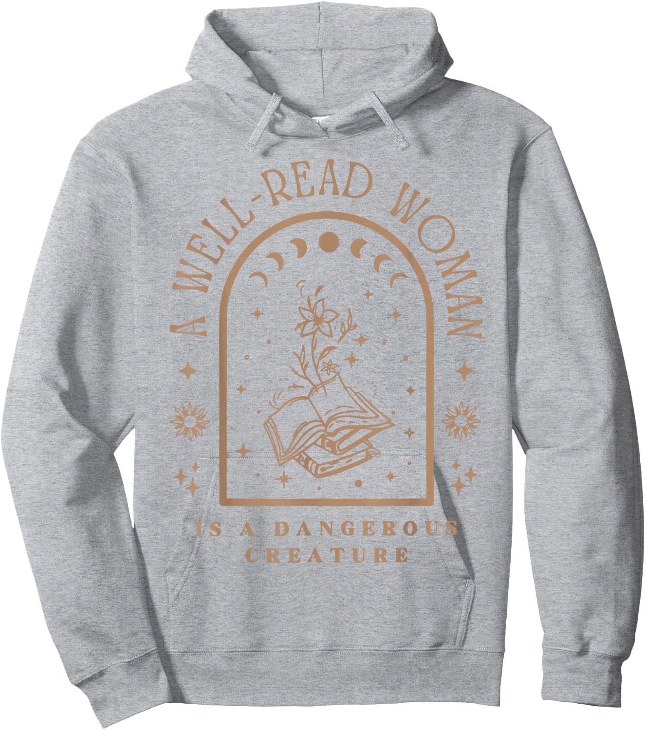 A Well Read Woman Is A Dangerous Creature Hoodie - Hoodie | Ash