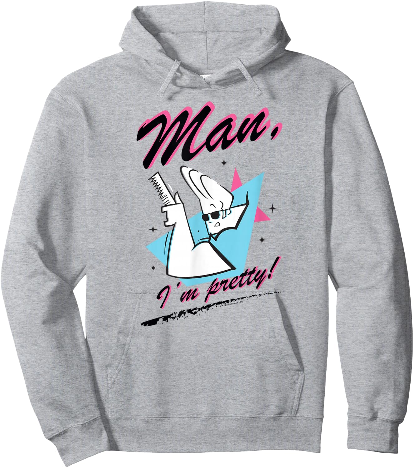 Johnny Bravo Man, I'm Pretty! Hoodie - Hoodie | Ash