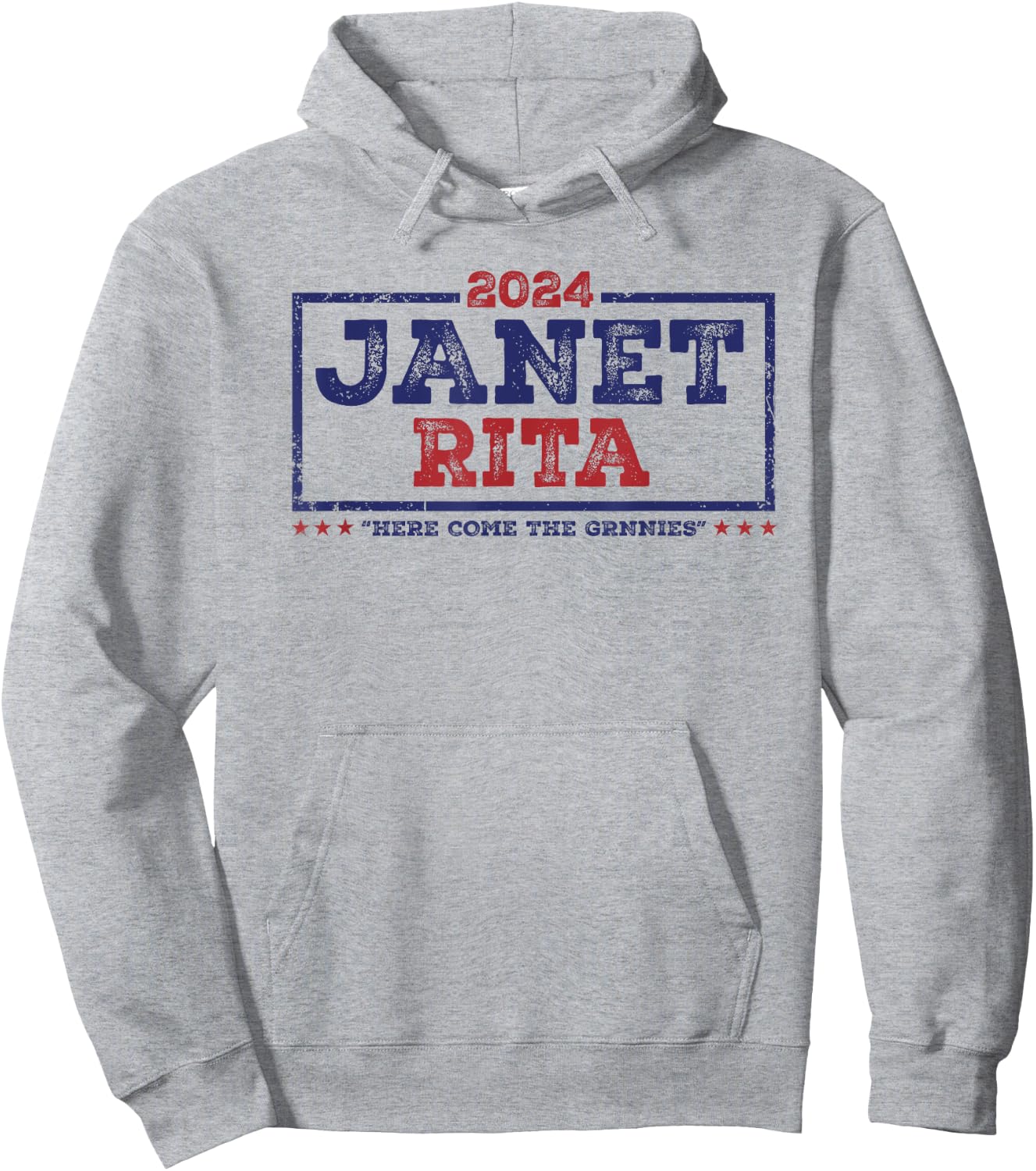 Janet and Rita 2024 Here Come The Grannies Hoodie - Hoodie | Ash