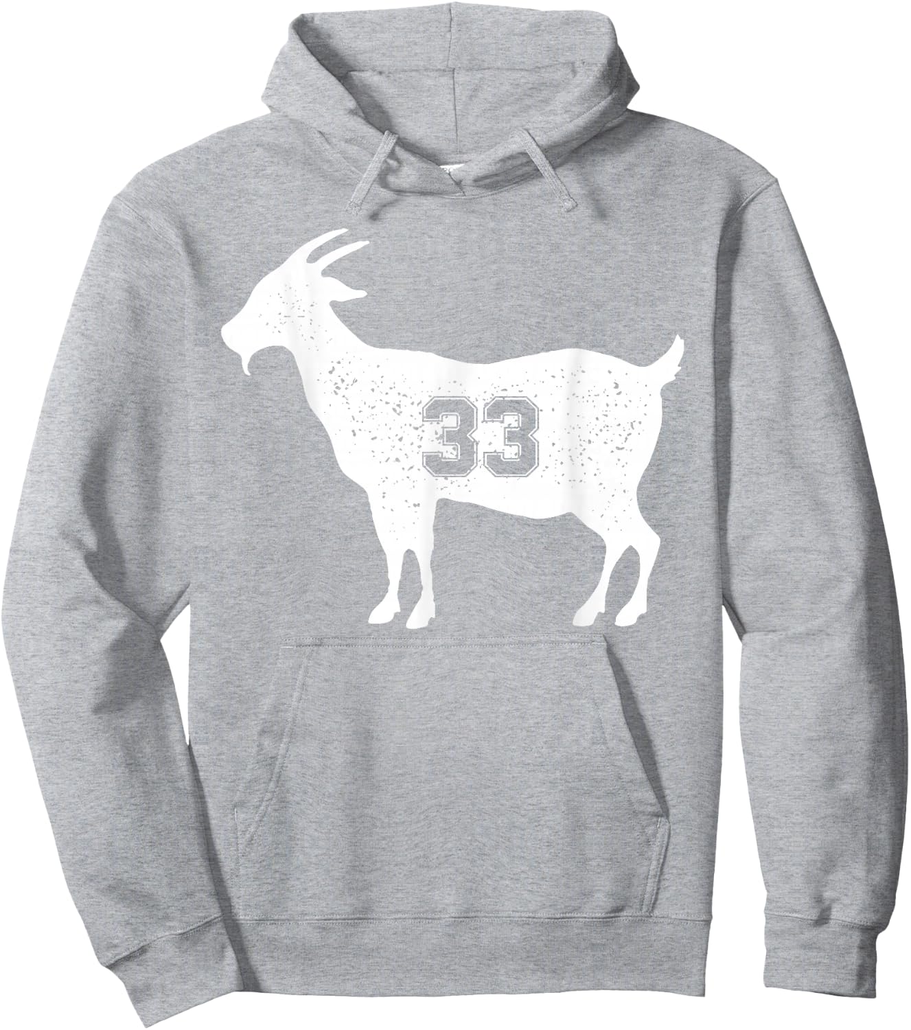 Vintage Distressed Goat 33 Apparel Goat 33 Hoodie - Hoodie | Ash