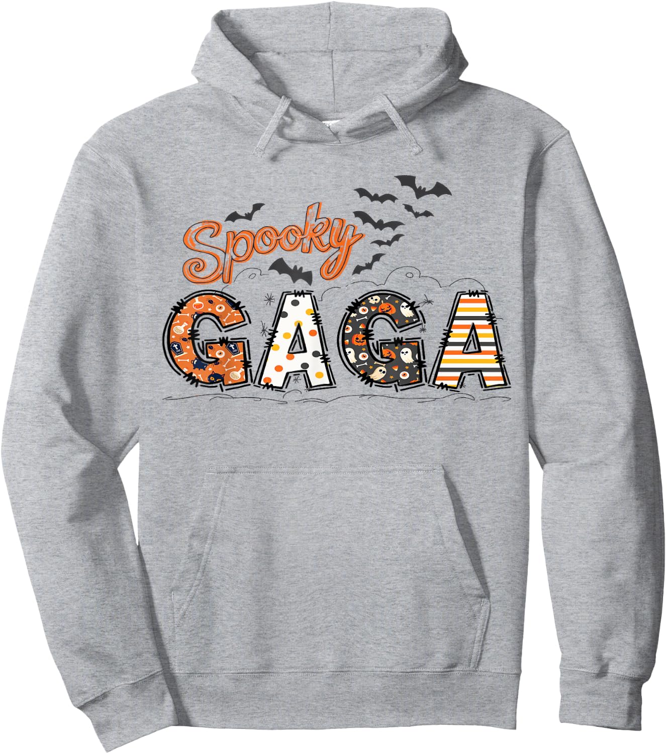 Spooky Gaga Halloween Gaga Life Family Matching Hoodie - Hoodie | Ash