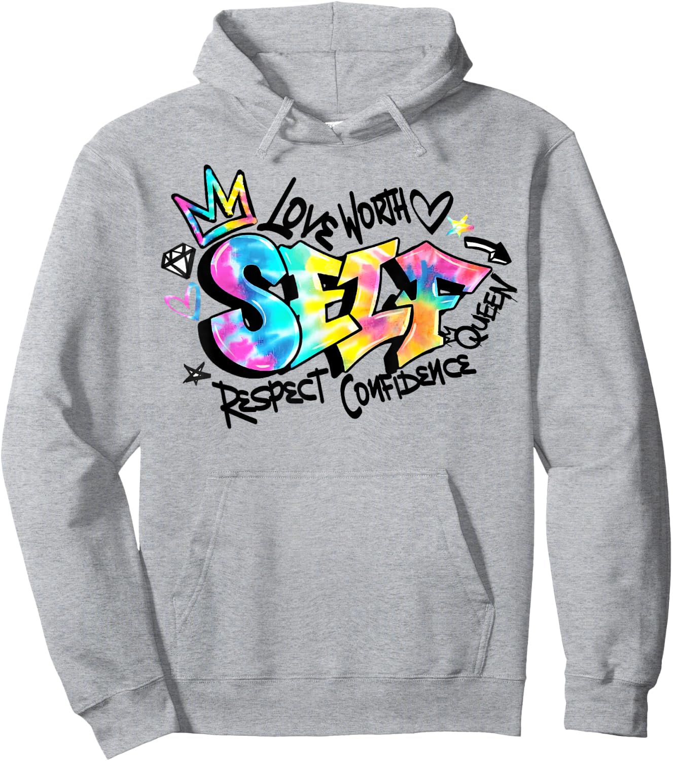 Self Love Self Respect Self Worth Hoodie - Hoodie | Ash
