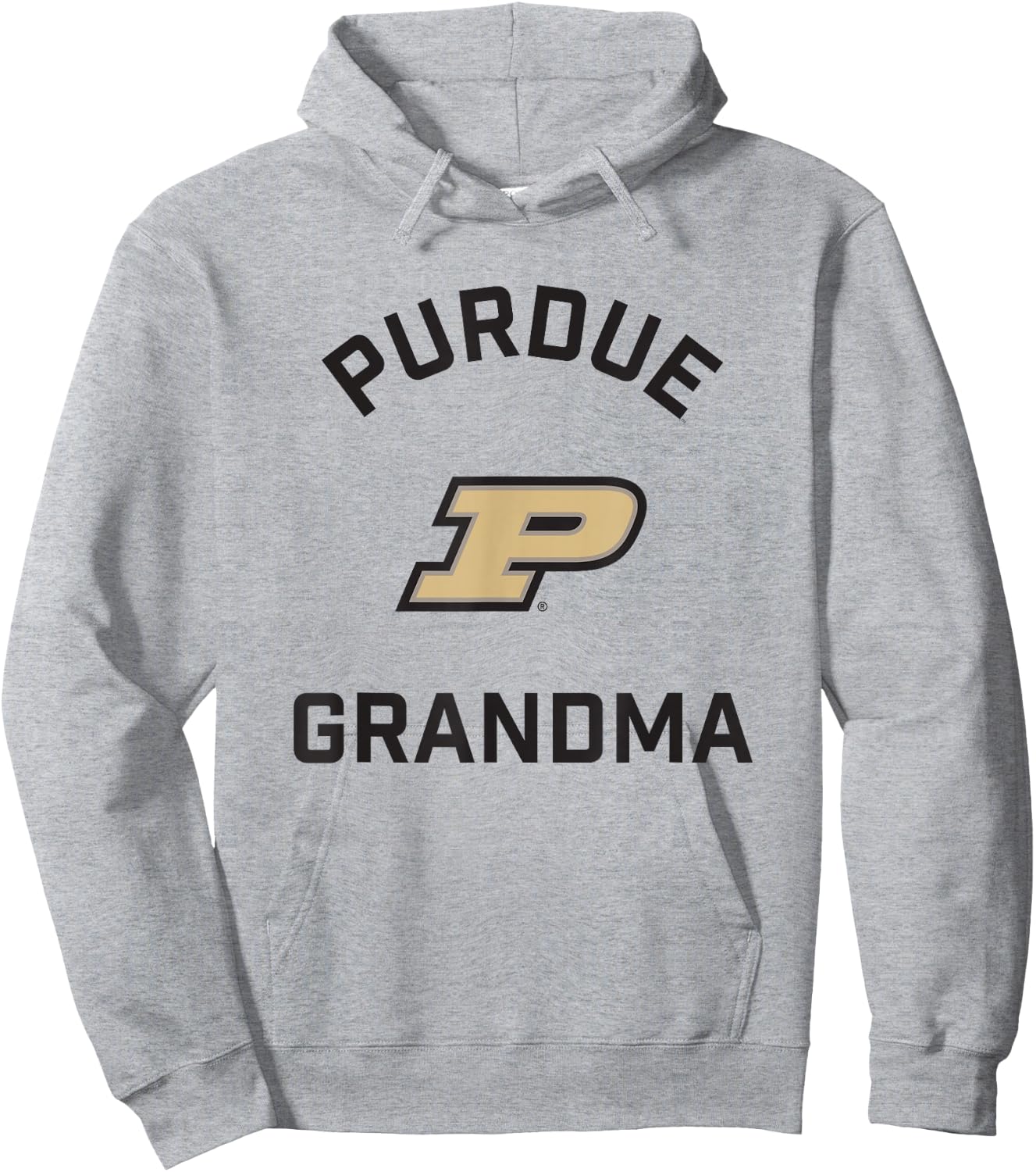Purdue University Boilermakers Arched Grandma Hoodie - Hoodie | Ash