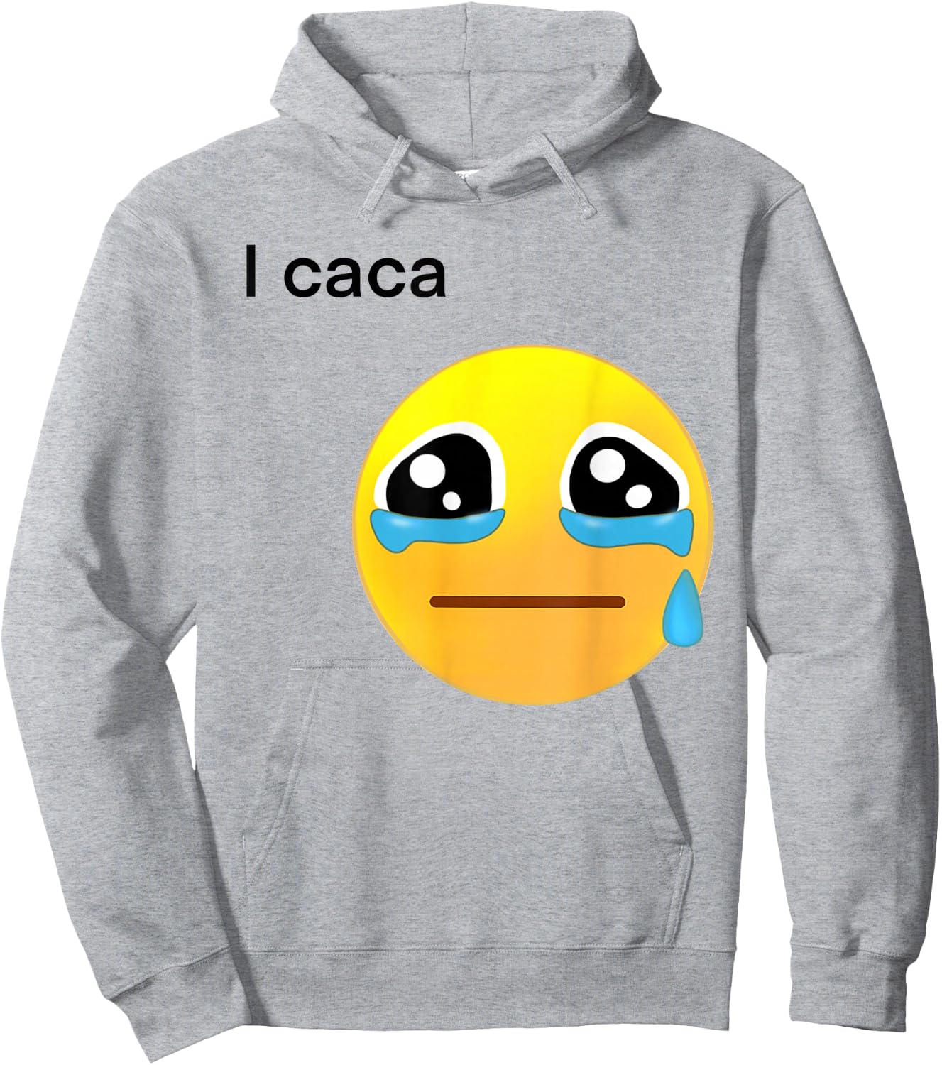 I Caca Icon Cry Hoodie - Hoodie | Ash