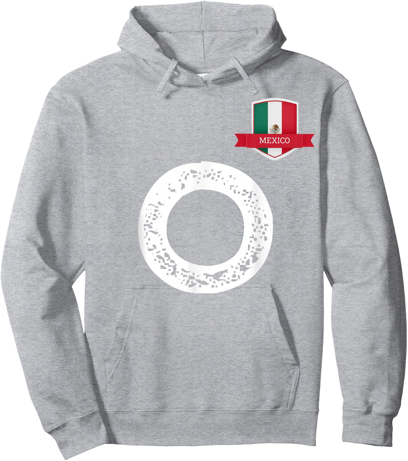 Mexico Man Flag O Mexican Mexico Hoodie - Hoodie | Ash