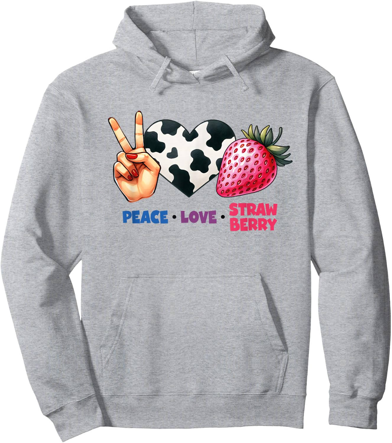 Strawberry Festival Wildflower Hoodie - Hoodie | Ash