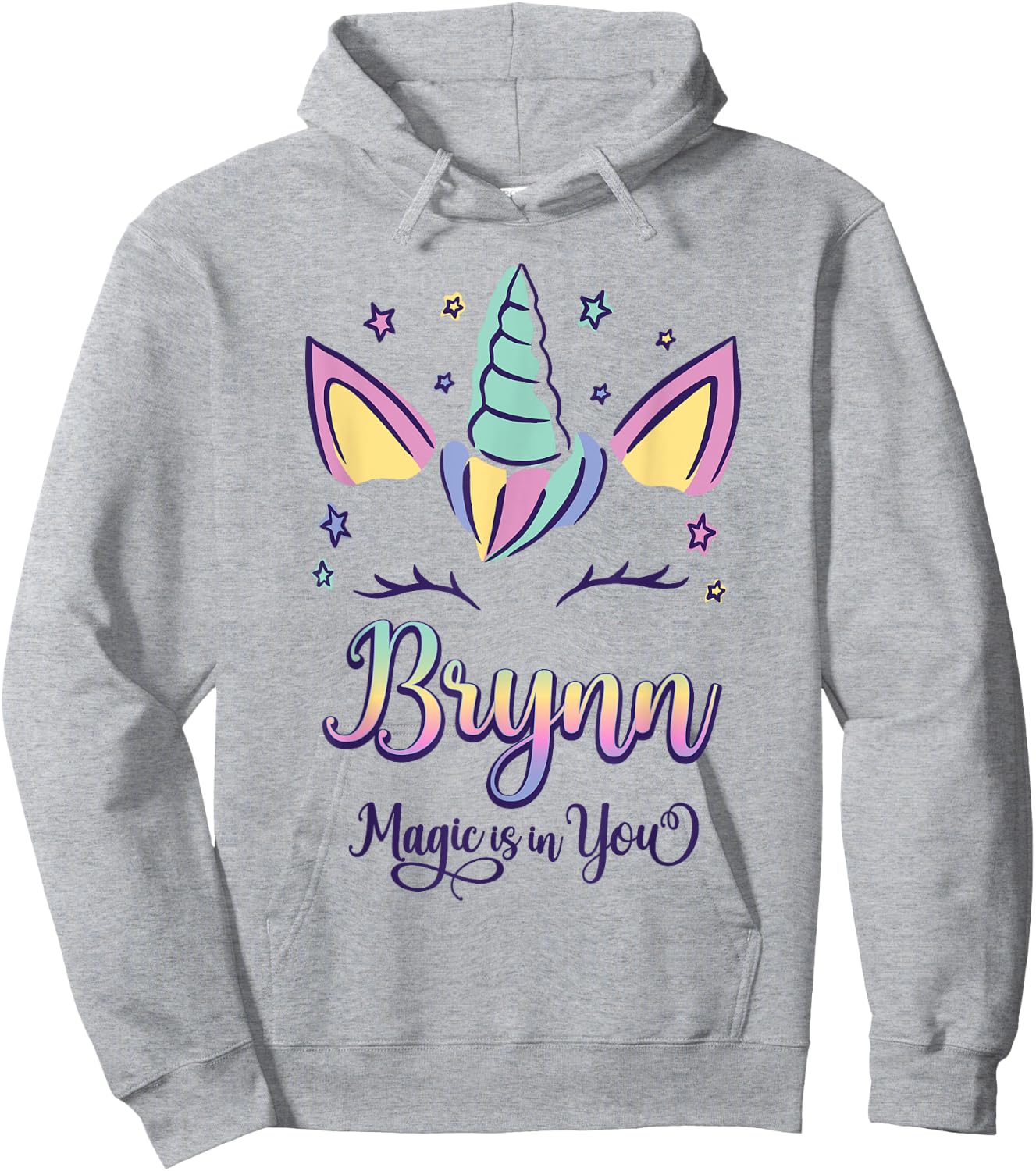 First Name Brynn Personalized I Love Brynn Hoodie - Hoodie | Ash