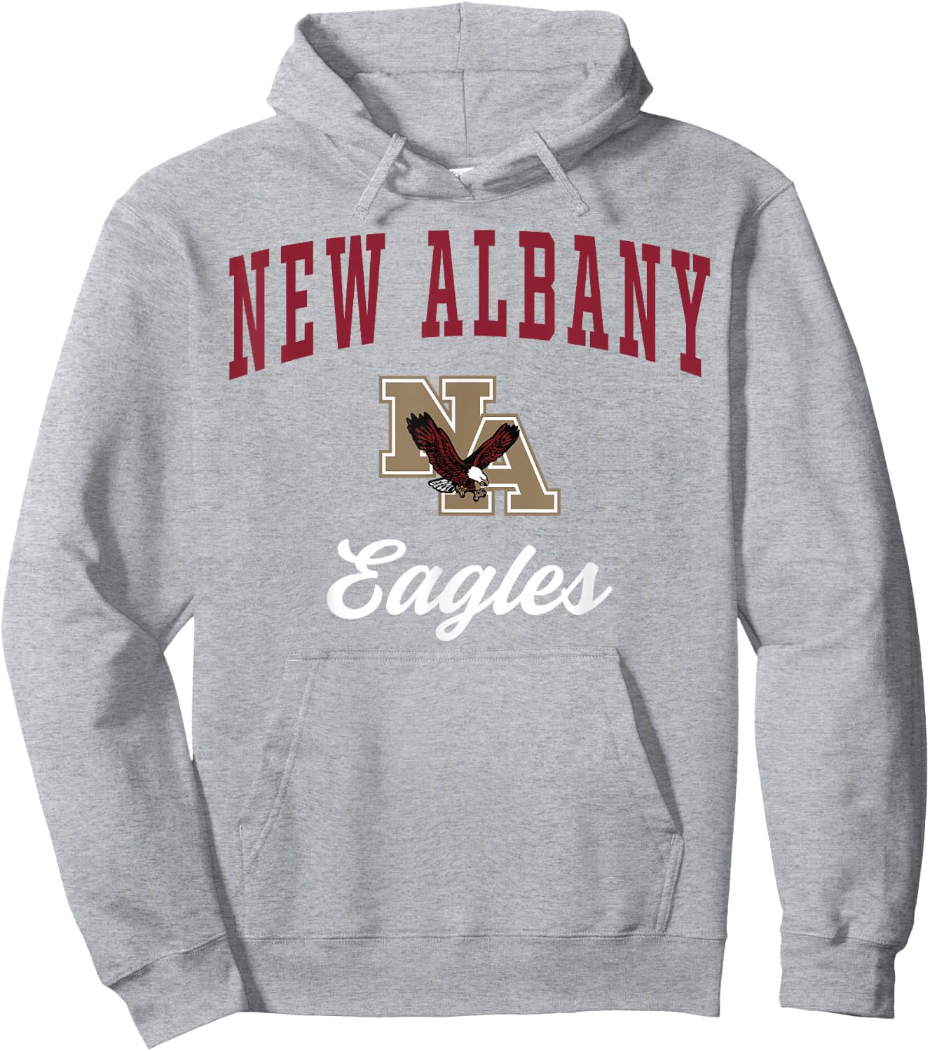 New Albany High School Eagles Hoodie - Hoodie | Ash