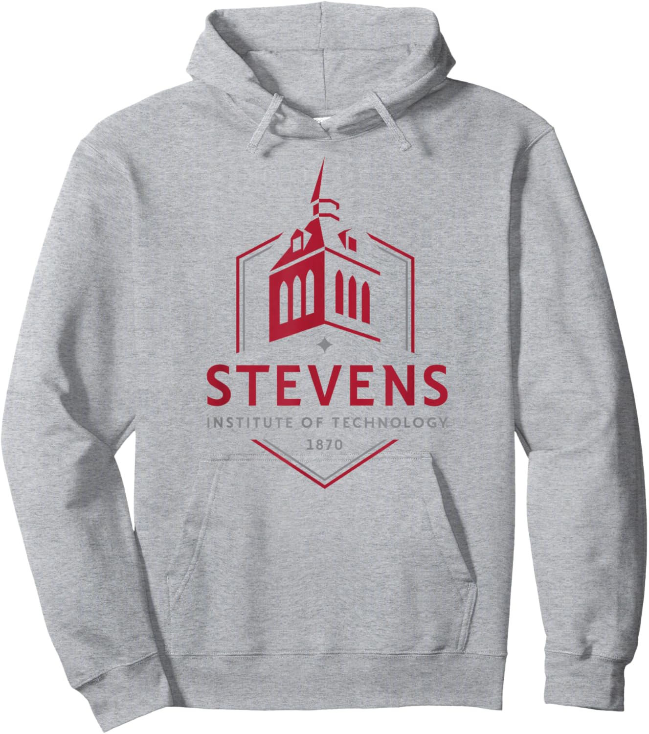 Stevens Institute of Technology Logo Hoodie - Hoodie | Ash