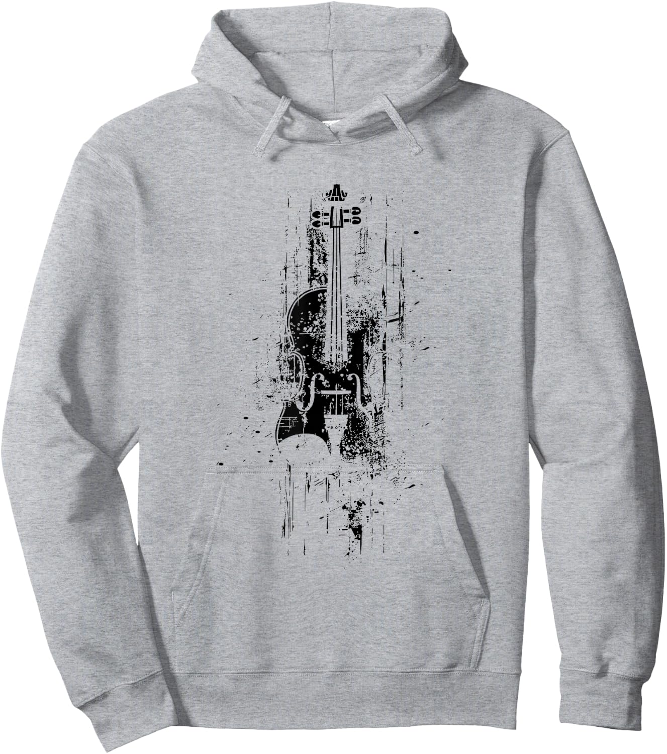Violin Sketch Fiddle Music School Hoodie - Hoodie | Ash