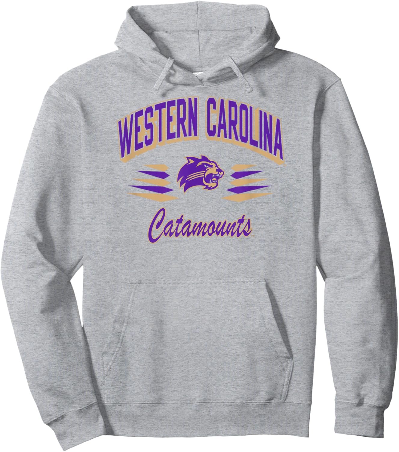 Western Carolina Catamounts Retro Diamond White Hoodie - Hoodie | Ash