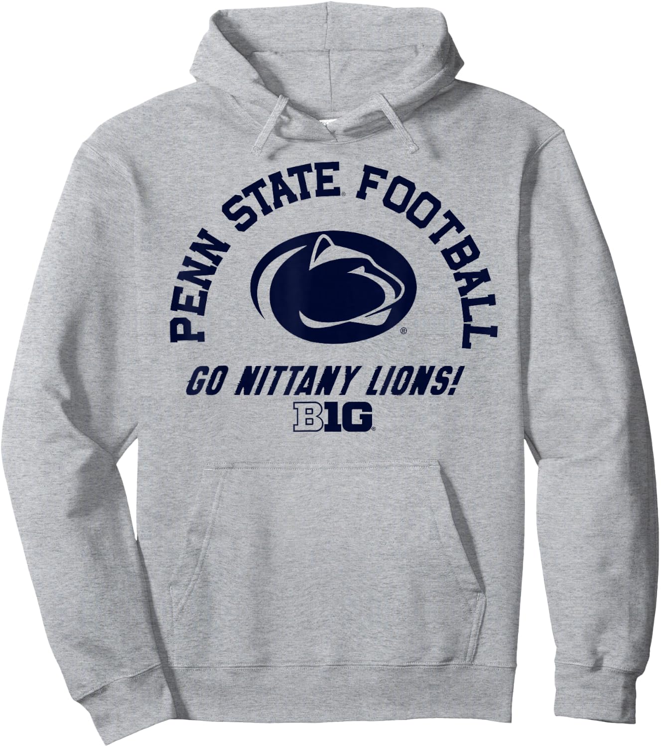 Penn State Nittany Lions Big 10 Football White Hoodie - Hoodie | Ash