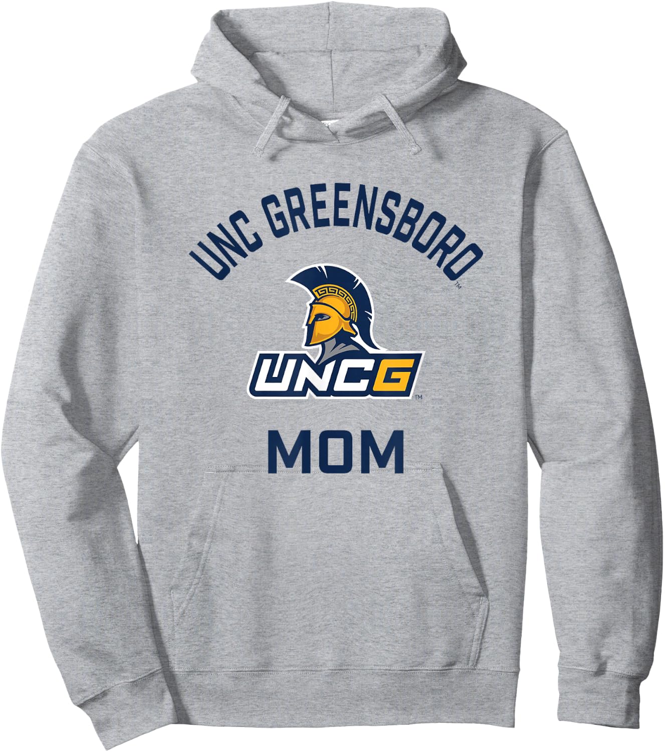 UNC Greensboro UNCG Spartans Arched Mom Hoodie - Hoodie | Ash